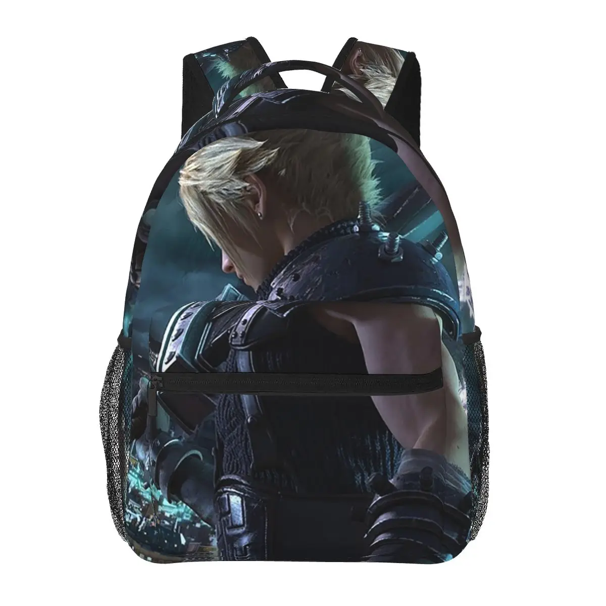 

Cloud Final Fantasy VII Remake Backpacks Boys Girls Bookbag Students School Bags Travel Rucksack Shoulder Bag Large Capacity
