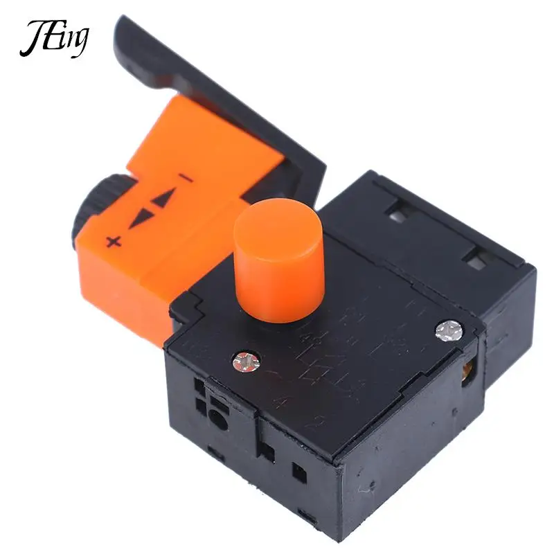 1Pcs Drill Trigger Switches For Electric AC 220V/6A FA2/61BEK Plastic Metal Adjustable Speed Switch