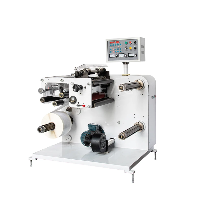 

Automatic High Speed Slitting Machine Roll to Small Roll Rewinding and Slitting with Round Blades for Printing Shops