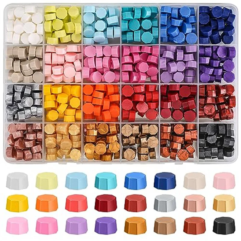 

A34R Wax Seal Kit 600Pcs Metal Wax Seal Beads DIY Craft To Make Wax Seals For Wax Seal Stamps