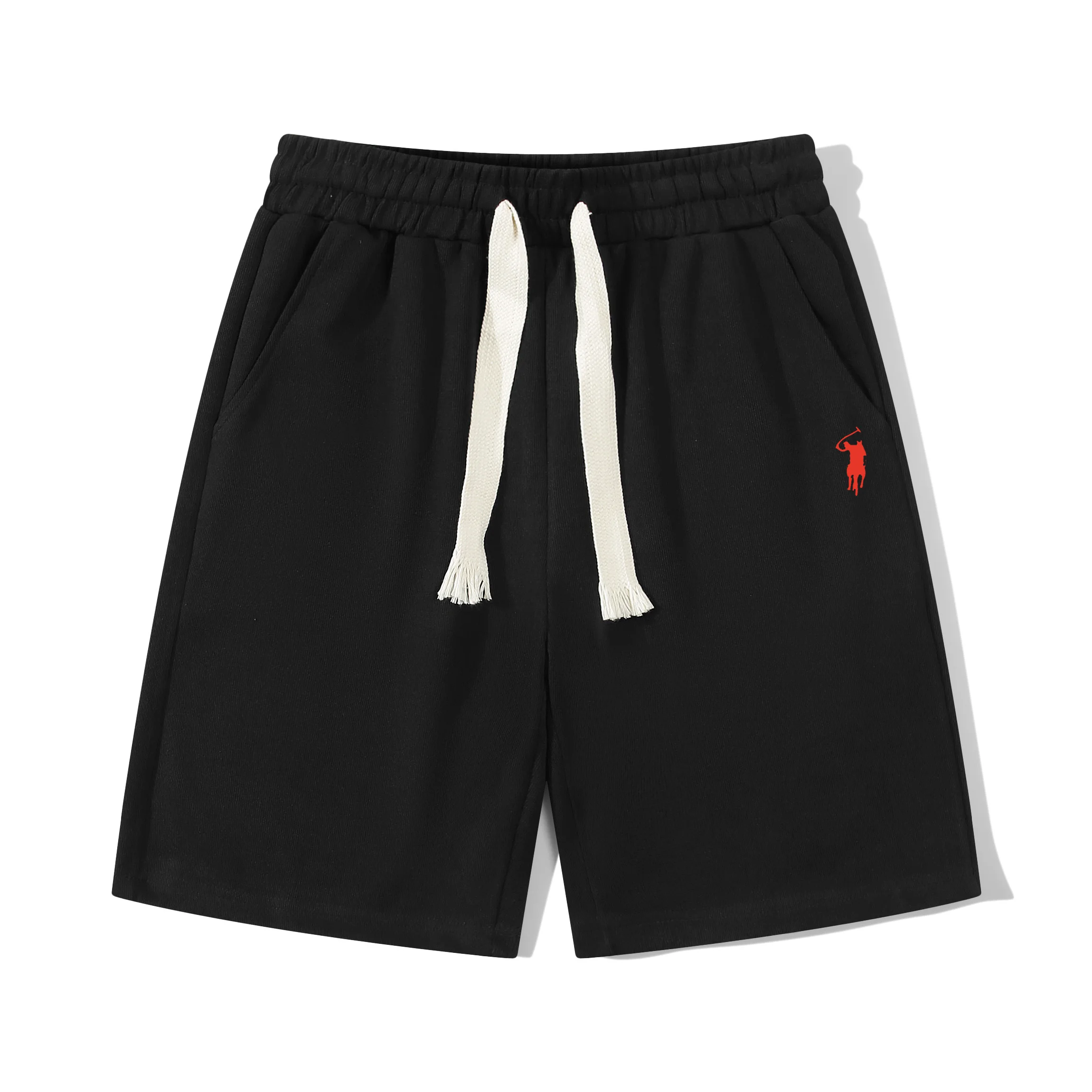 26Men's summer casual  sports pants, Embroidered horse suitable for vacation wear, gym wor casual vacation loose fit  men shorts