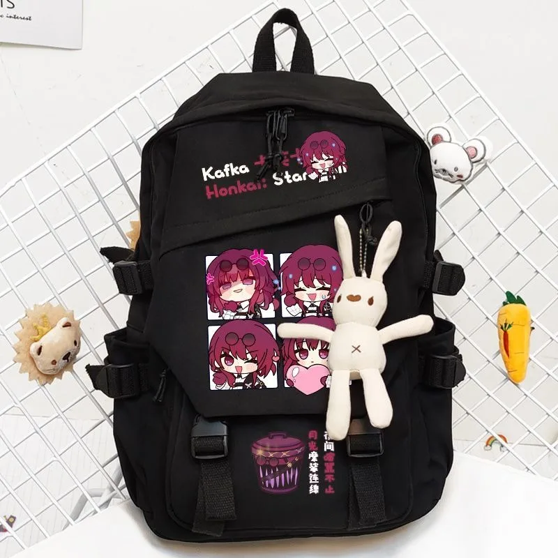 

29x13x42cm Black Khaki, Honkai: Star Rail, Student Kids Teens School Bags, Large Capacity Mochilas Anime Backpacks Girls Boys