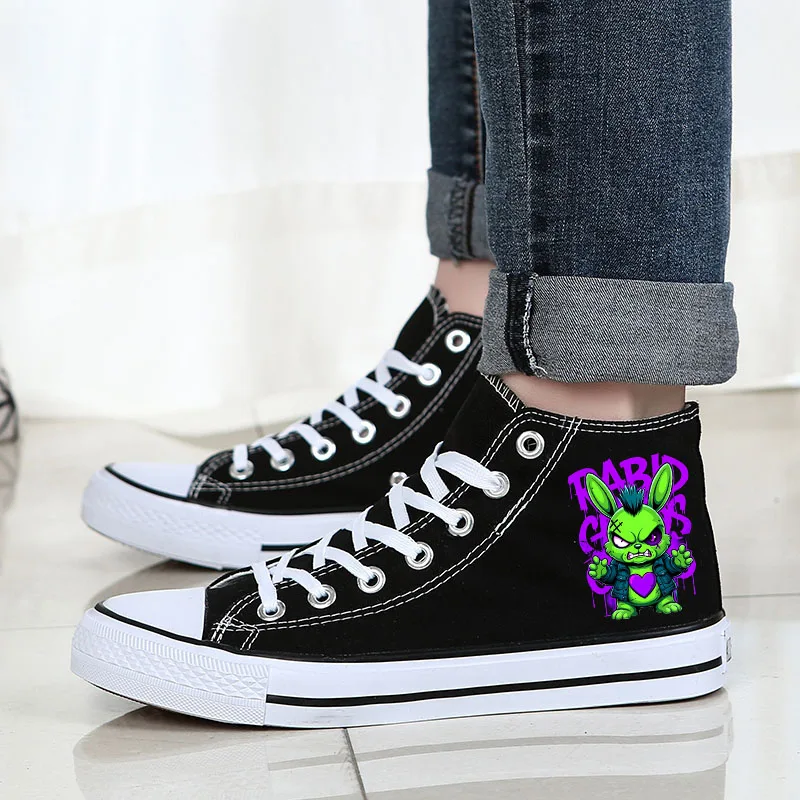 

Женские и мужские аниме-модные унисекс тонкие повседневные студенческие весенне-осенние высокие спортивные кроссовки на плоской подошве, подарки, новые парусиновые туфли KT Kawaii