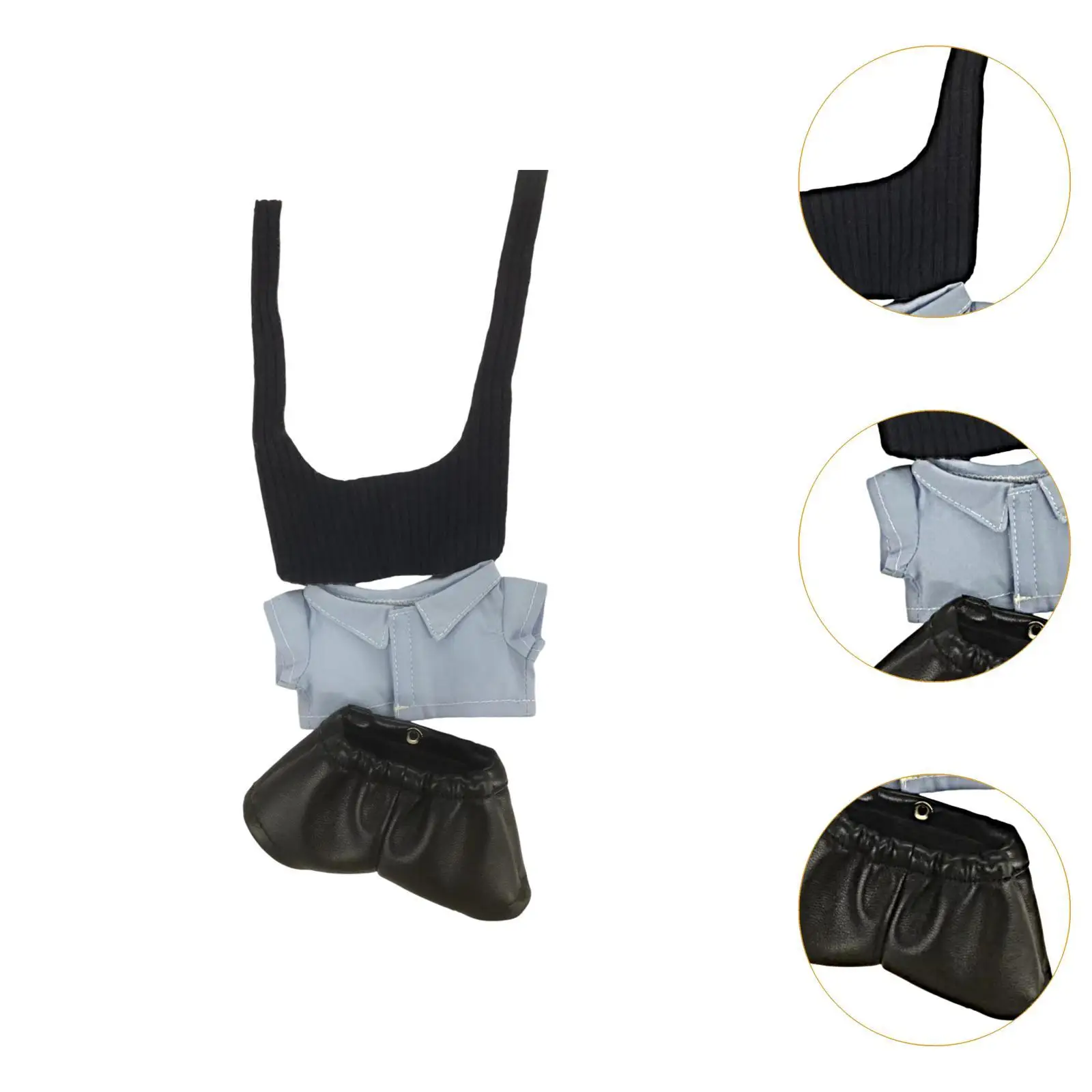 Ensemble de vêtements de poupée en peluche, jouet en peluche doux, accessoires de poupée, vêtements d'animaux en peluche, accessoires Photo pour poupée de 15cm 17cm