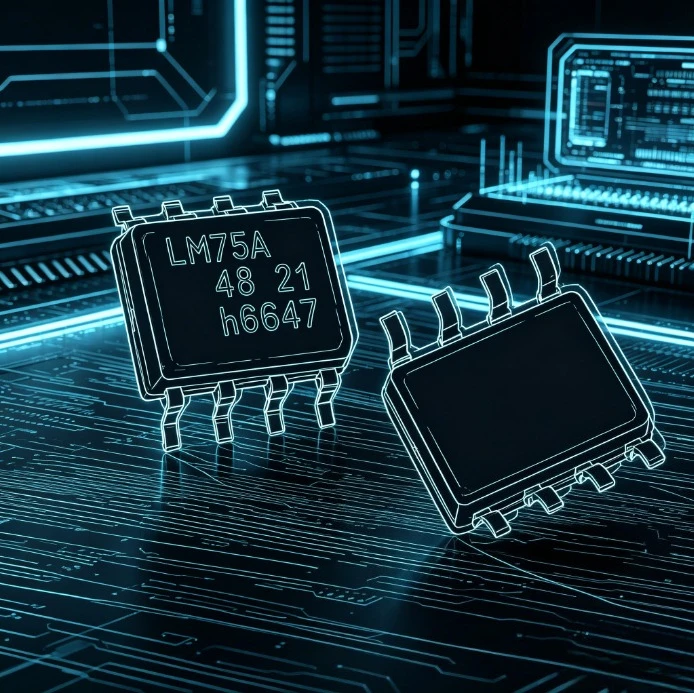 10PCS LM75 LM75A LM75AD SOP8 Temperature Sensor IC Chip New Original