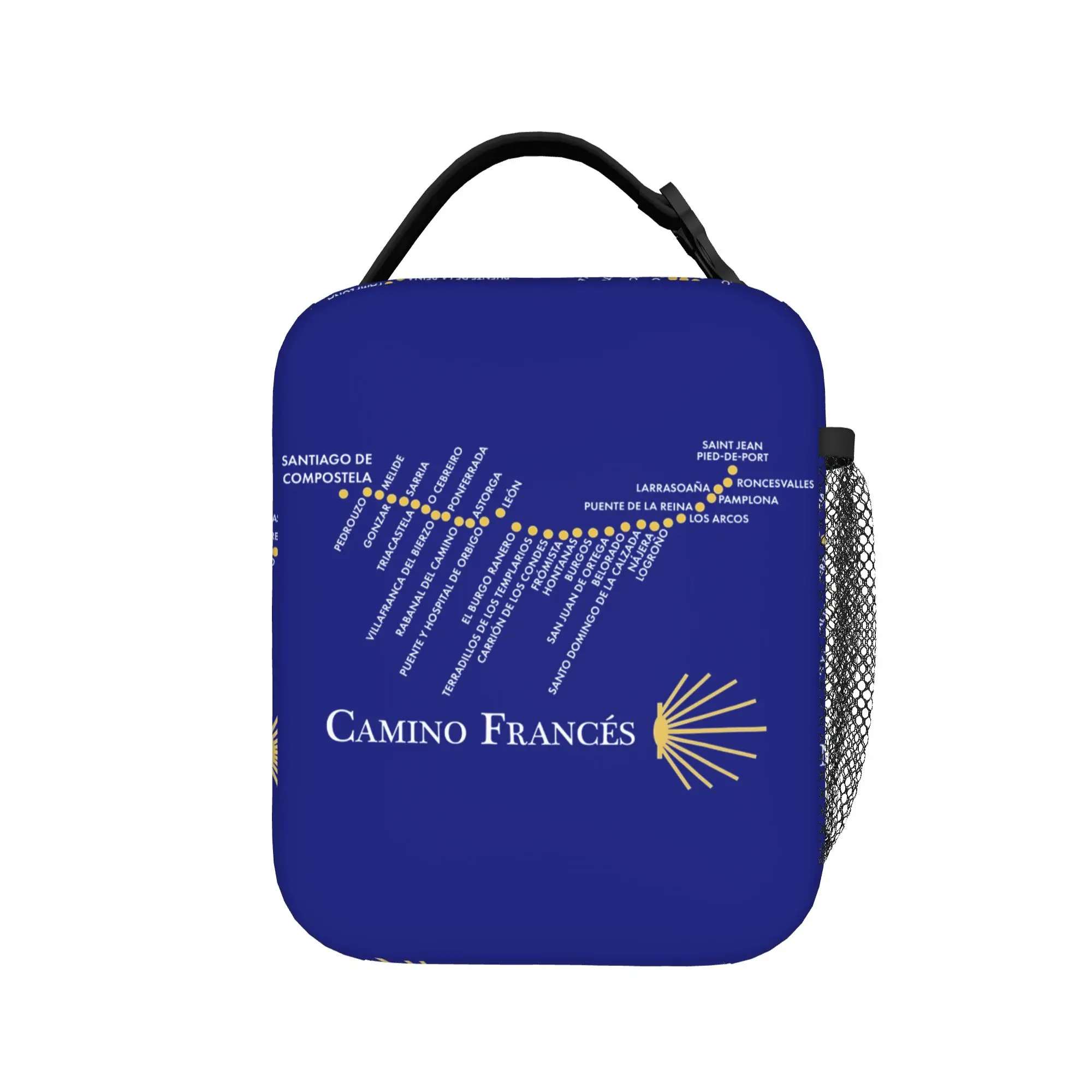 Camino de Santiago Frances Insulated Lunch Bag High Capacity  Lunch Container Cooler Bag Tote Lunch Box Beach  Outdoor Men Women