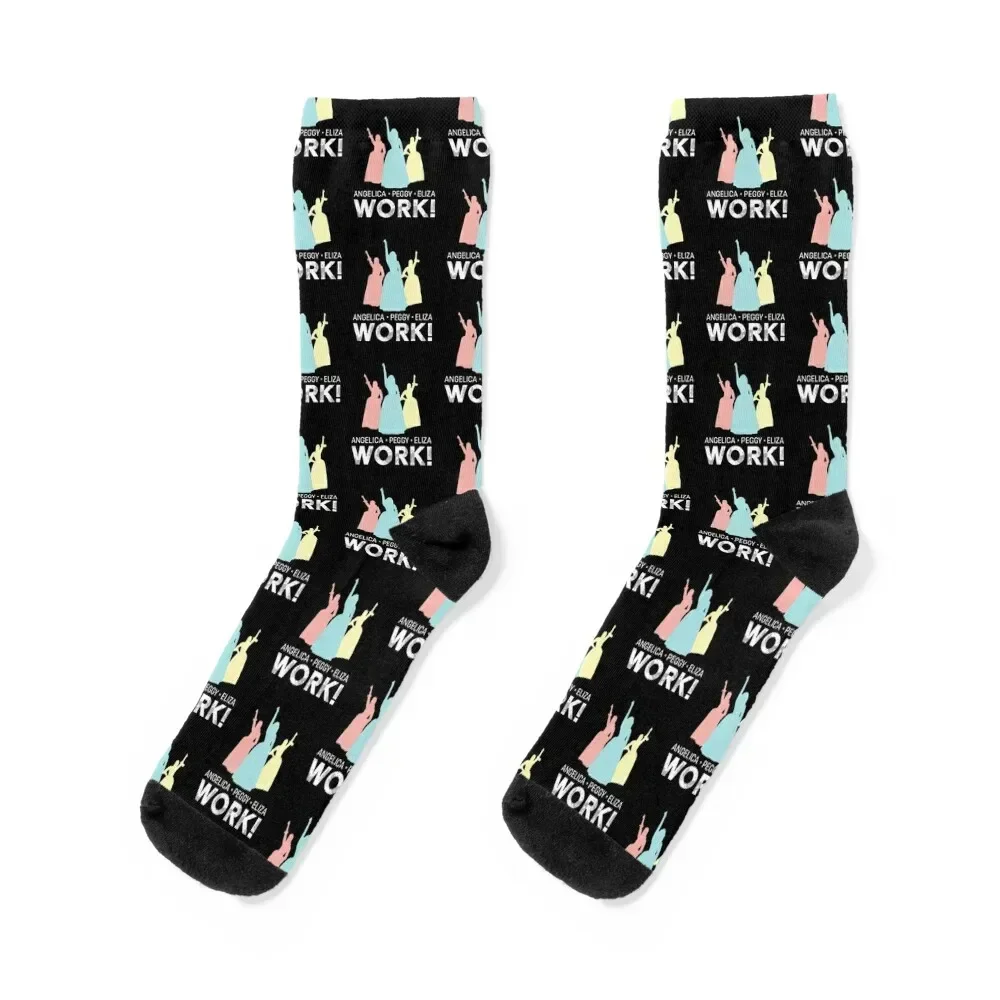 Angelica, Eliza And Peggy Work - Schuyler Sisters Socks Hiking boots anti slip football Novelties Boy Child Socks Women's