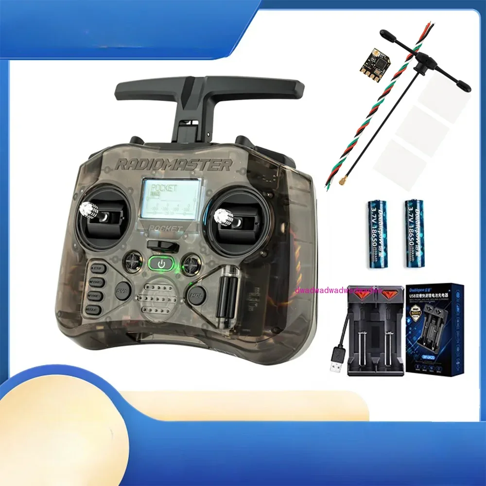 

RADIOMASTER RC Карманный радиоконтроллер (M2) FPV-контроллер ELRS CC2500 с приемником RP1 ЖК-экран светодиодный для FPV-дрона самолета