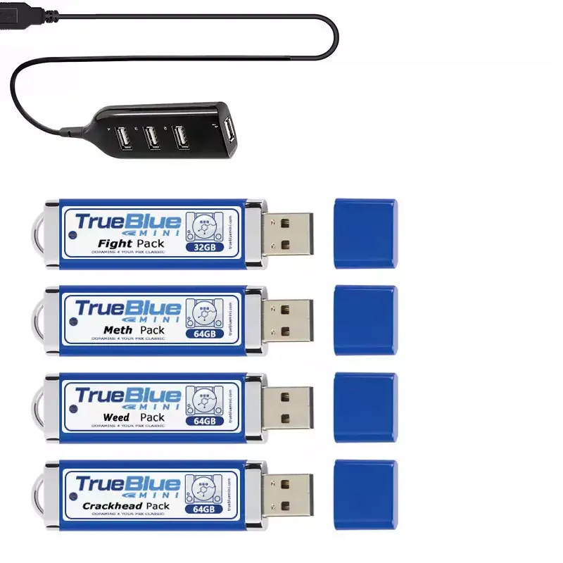 For True Blue Mini PACK CRACKHEAD/METH/WEED PACK64G/FIGHT PACK32GB/OVERDOSE PACK128GB For Genesis/Mega Drive/Playstation Classic