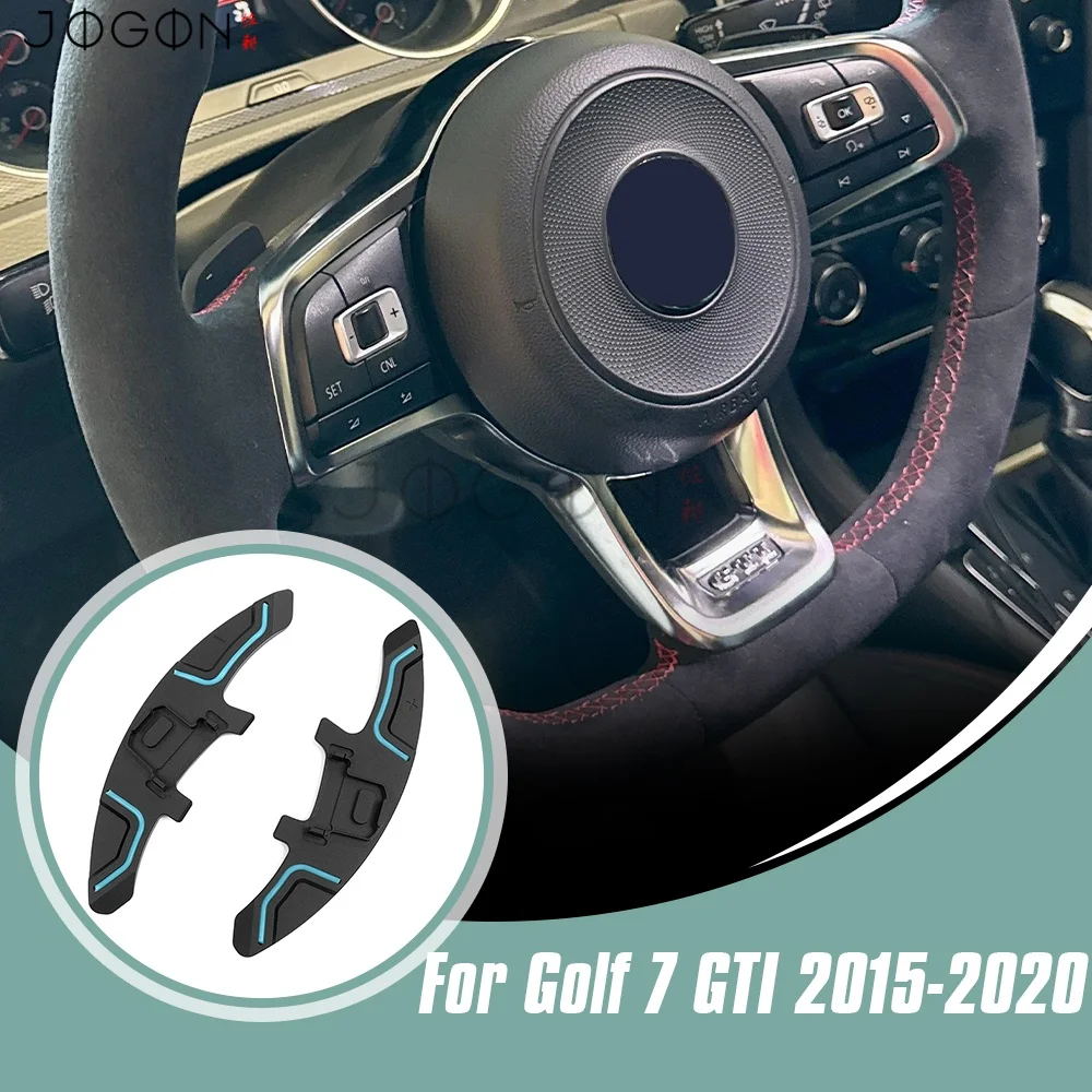 

Luminous Pick Style Aluminum Car Steering Wheel Paddle Shifter Cover Trim For Volkswagen VW GOLF 7 GTI R GTE GTD 2015-2020