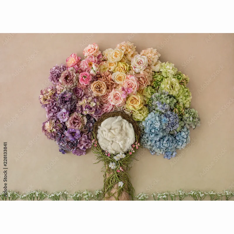 Sơ Sinh Chân Dung Phông Nền Hoa Đầm Sinh Nhật Nghệ Thuật Nền Rổ Ngôi Sao Cho Bé Phòng Thu Nền Chụp Ảnh 22930 ZZ-11