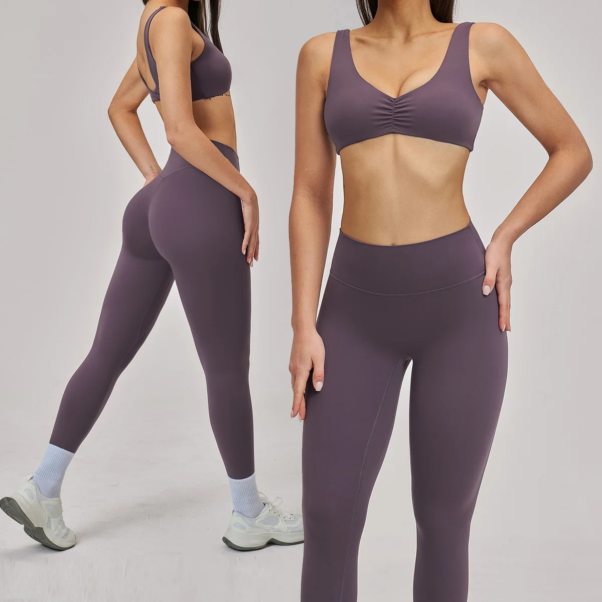 Yoga Set 2PCS Women Seamless Gym Workout Clothes Female Push Up Bra High Waist Leggings Sexy Fitness Sportswear Sports Suits New