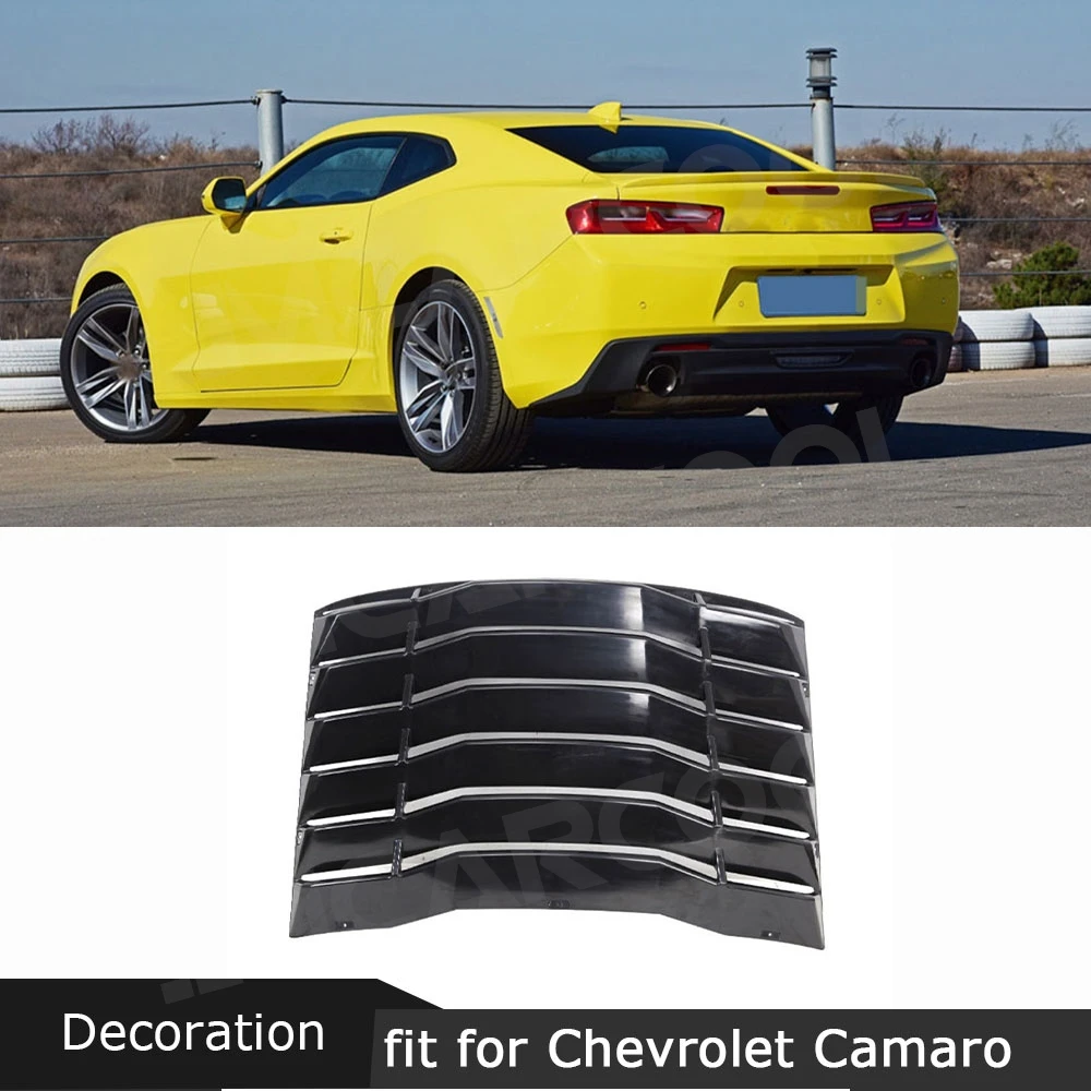 

JMCARCOOL накладка на жалюзи заднего стекла для Chevrolet Camaro 2016-2019 ABS, солнцезащитный козырек на лобовое стекло, комплекты кузова, украшение