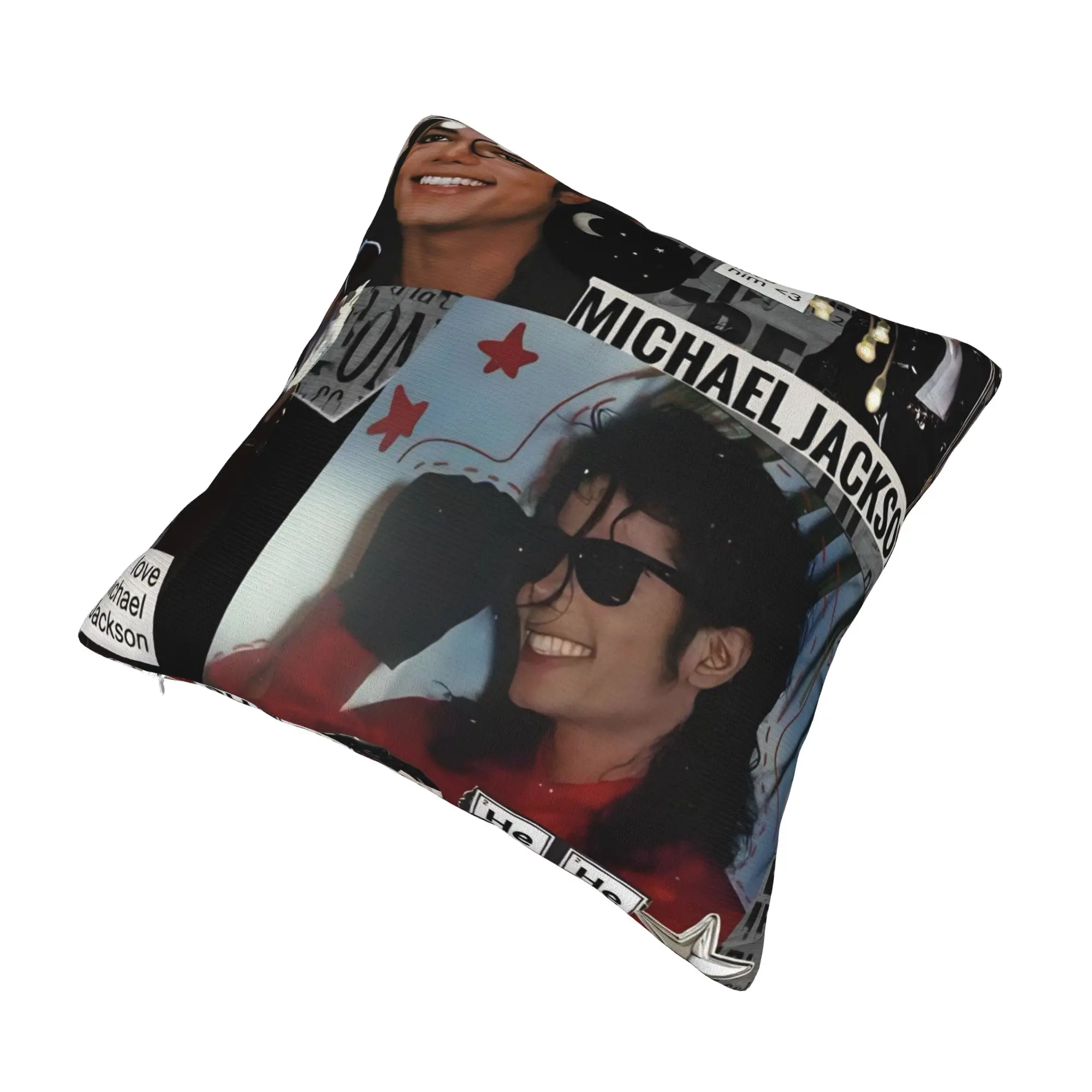 Decorative Pillowcases Singer Michael Jacksons MJ Tour 2026 Merch Seat  Throw Pillow Case Cover Square Multi Size