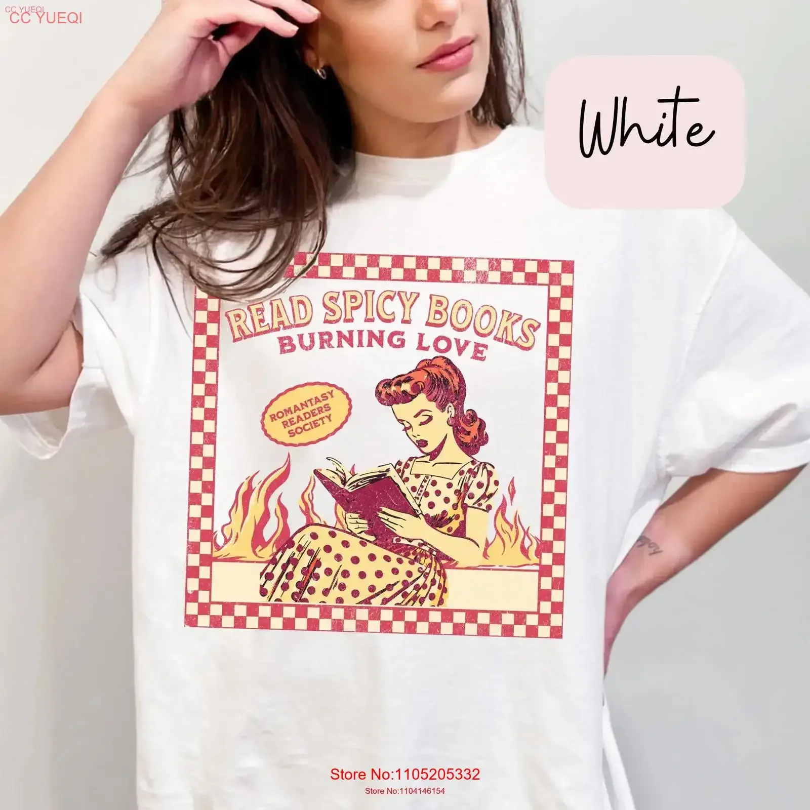 Book Lover Bookish T Shirt Funny Reader Addict For Her Spicy Books Dark Romance SmuT BookTok vintage Washed streetwear