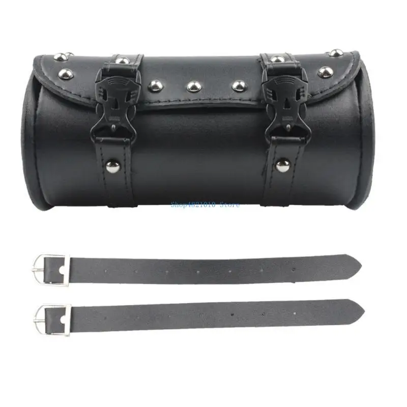 T3LF 1Piece Multifunctional Motorcycle Bags Leather Storage Pocket for Outdoor Cycling Lovers Portable Tools