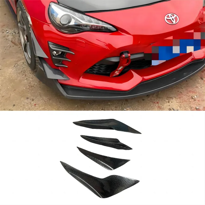 

Carbon Fiber FRP Front Bumper Splitters for Toyota FT86 GT86 Front Bumper Inner Outter Canards 2017-2020