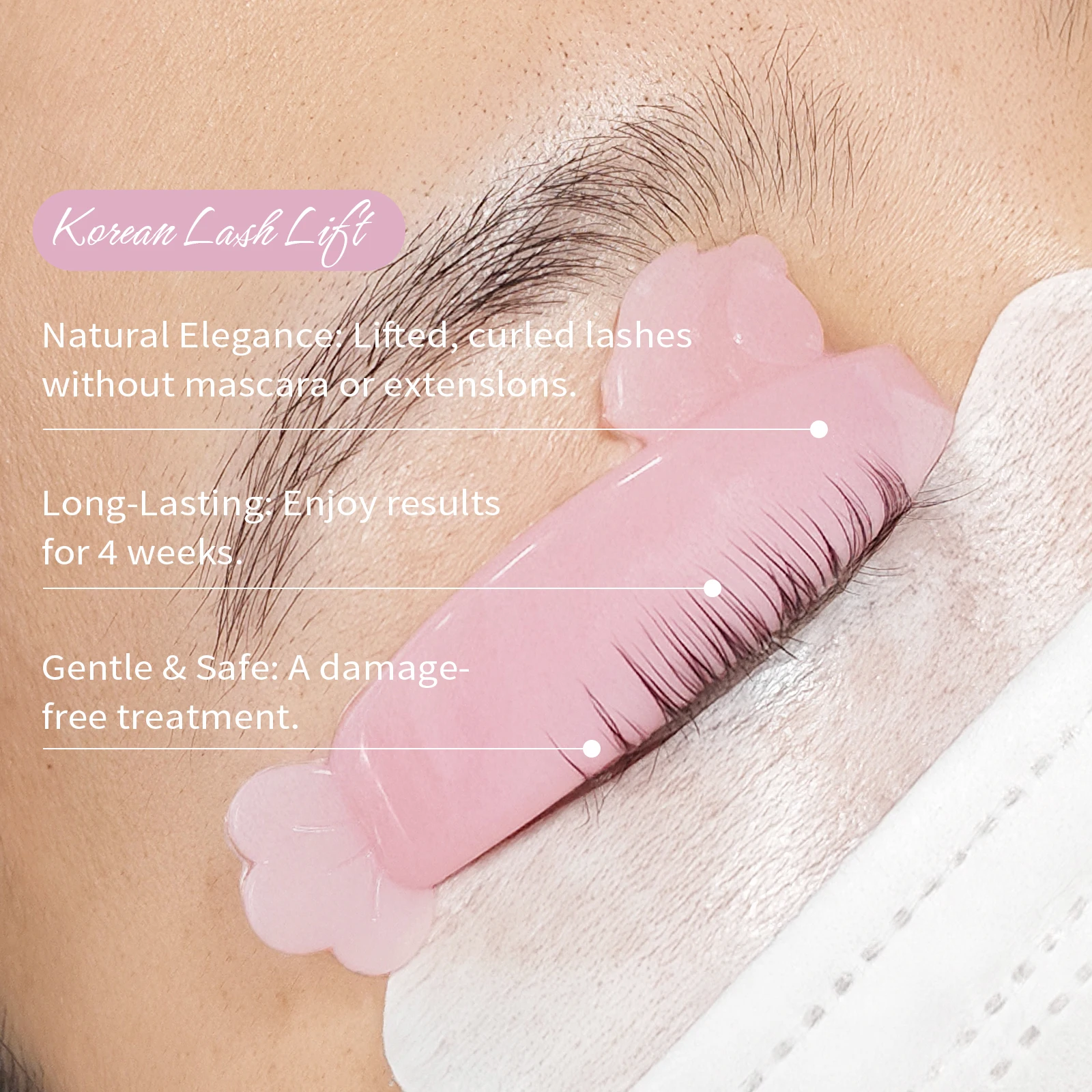 Lomansa 6 Pairs L Curl Silicone Eyelash Perm Pads Sticky Lashes Rods Shield Lifting 3D Eyelash Curler Accessories Makeup Tool
