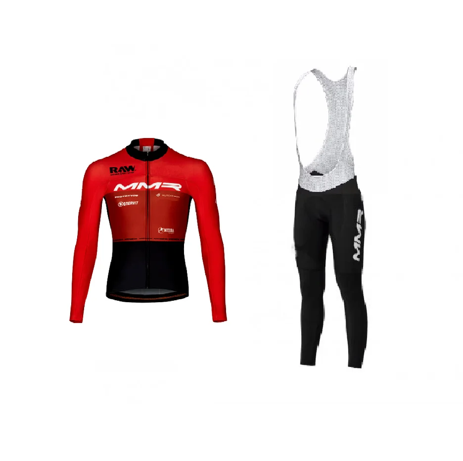 

ВЕСНА ЛЕТО 2023, велосипедный трикотаж MMR FACTORY RACING TEAM, одежда для велосипеда с длинными рукавами и нагрудником, брюки Ropa Ciclismo