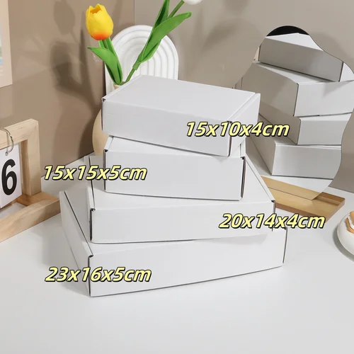 흰색 멀티 사이즈 판지 상자, 항공 상자, 판지 포장, 웨딩 파티 선물, 초콜릿 캔디 선물 상자, 10 개 