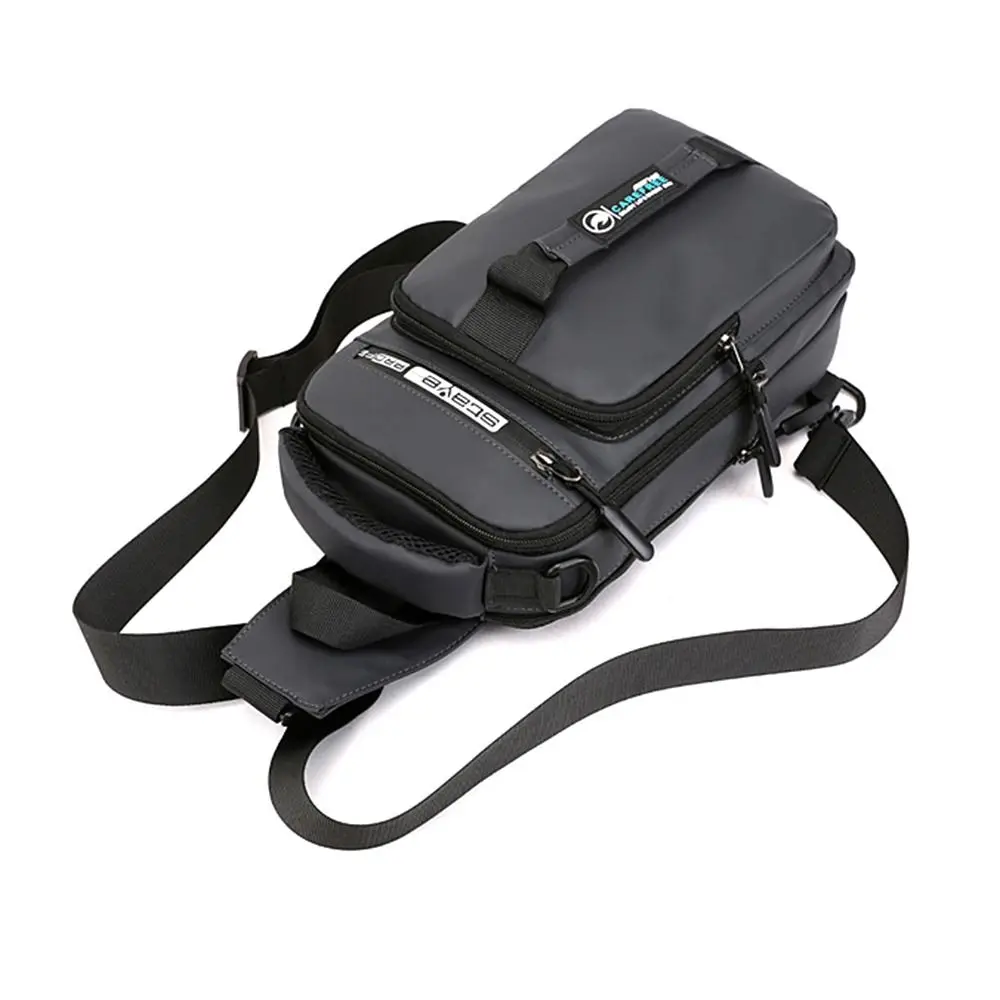 Men USB Charging Shoulder Messenger Backpack Waterproof Zipper Chest Bag Anti-theft Crossbody Bags Outdoor - view 6
