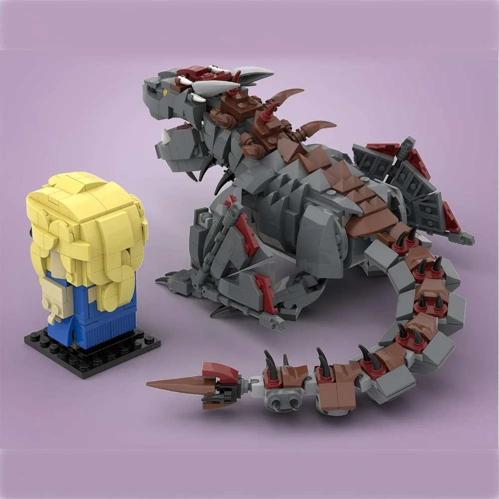 

MOC Classic Movies Brickheadz Daenerys Targaryen Monster Drogon Building Blocks Assembly Model Bricks Toy Holiday Gift