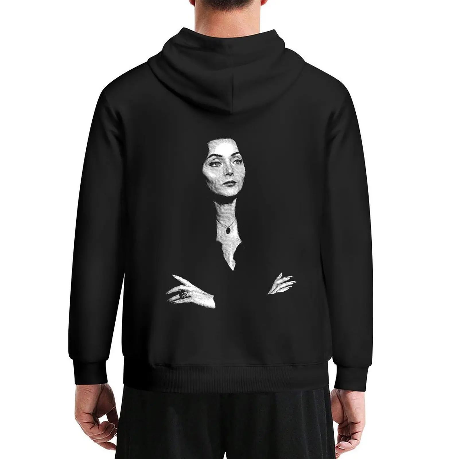 معطف رجالي من Morticia Hoodie ملابس رجالية عصرية تي شيرت جرافيك للرجال بدلة رياضية للرجال