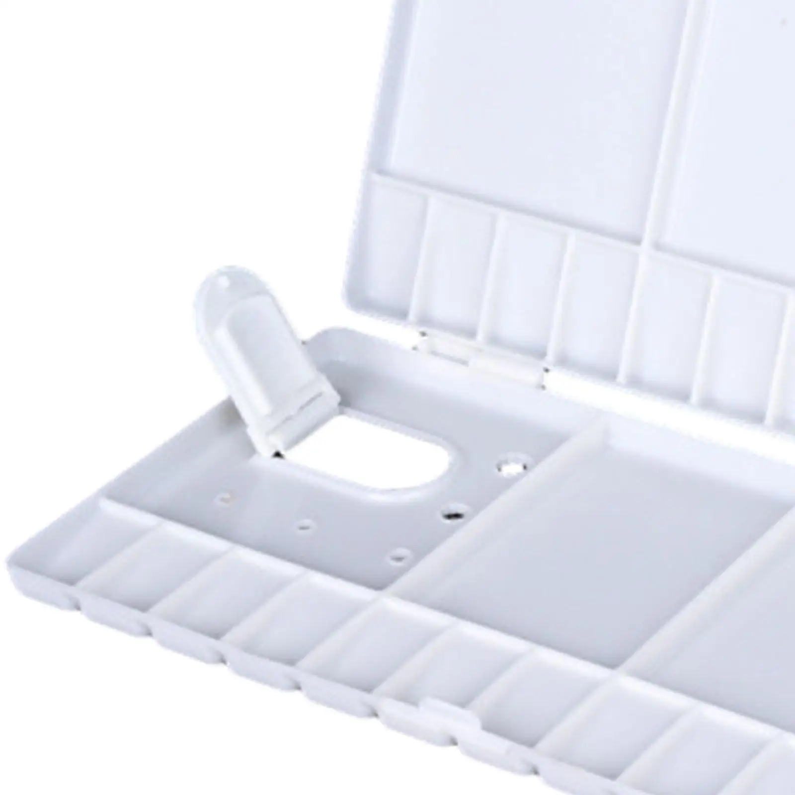 لوحة ألوان مائية فارغة للسفر مع فتحة إصبع مع غطاء للمبتدئين وصندوق تخزين الطلاء للدهانات الزيتية الأكريليكية للطلاب والأطفال