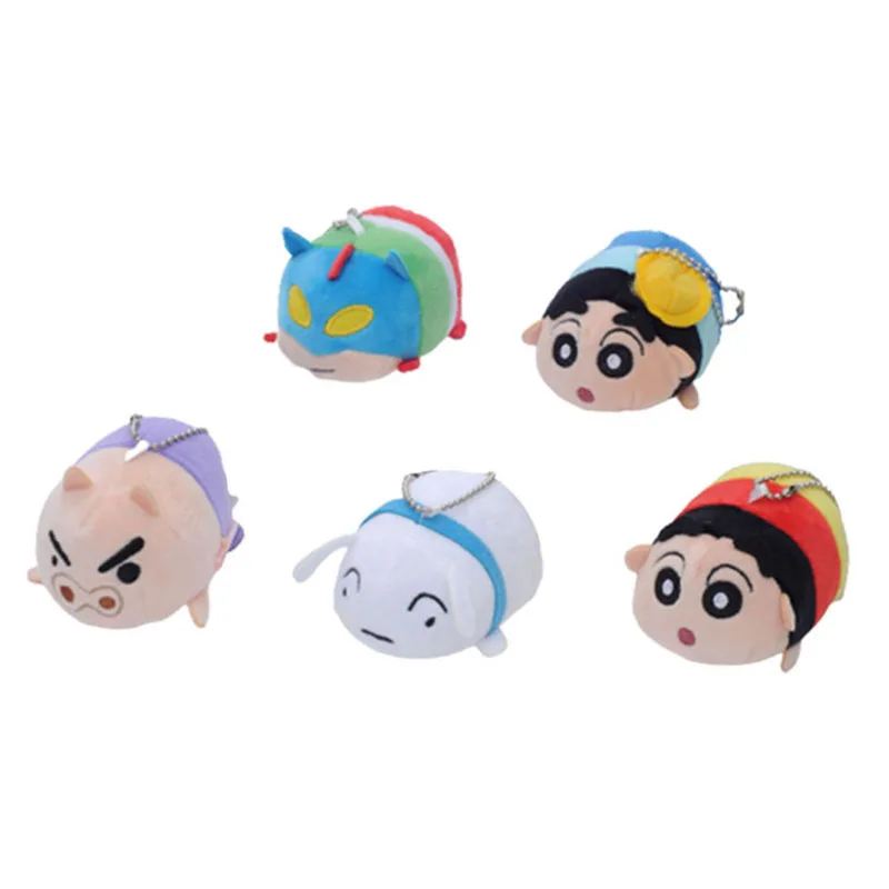 Bonito crayon shin-chan figura chaveiro mochila mochila pingente acessórios decorativos boneca para crianças amigos presentes