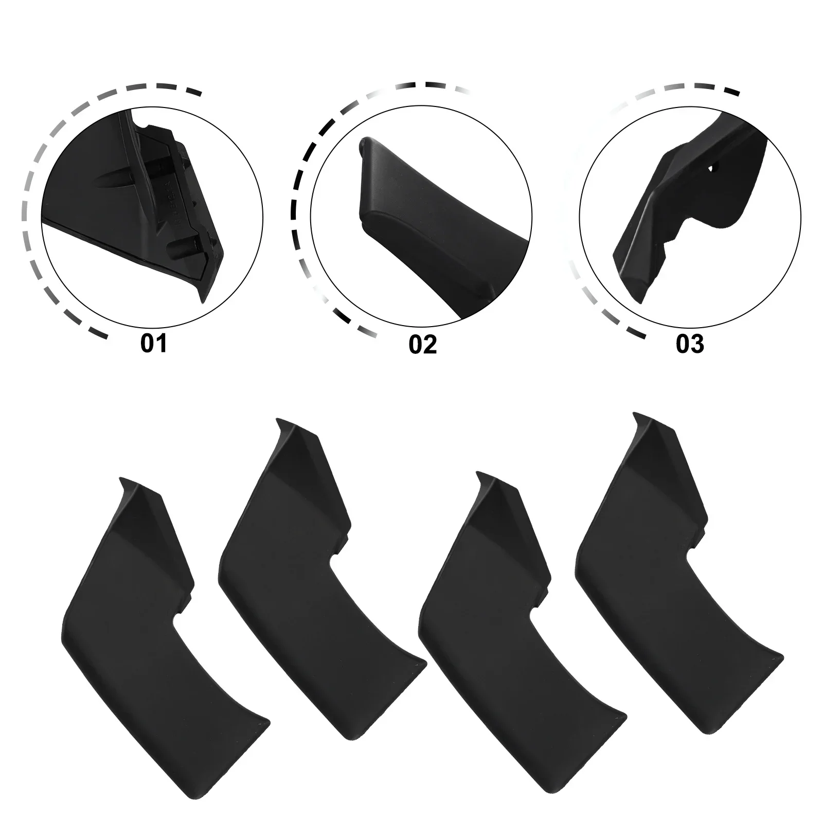 

4pcs Spoiler Fxed Winglets Wings For DUCATI Streetfighter V4 /S/SP V2/S Carbon Fiber Spoiler Fxed Winglets Wings