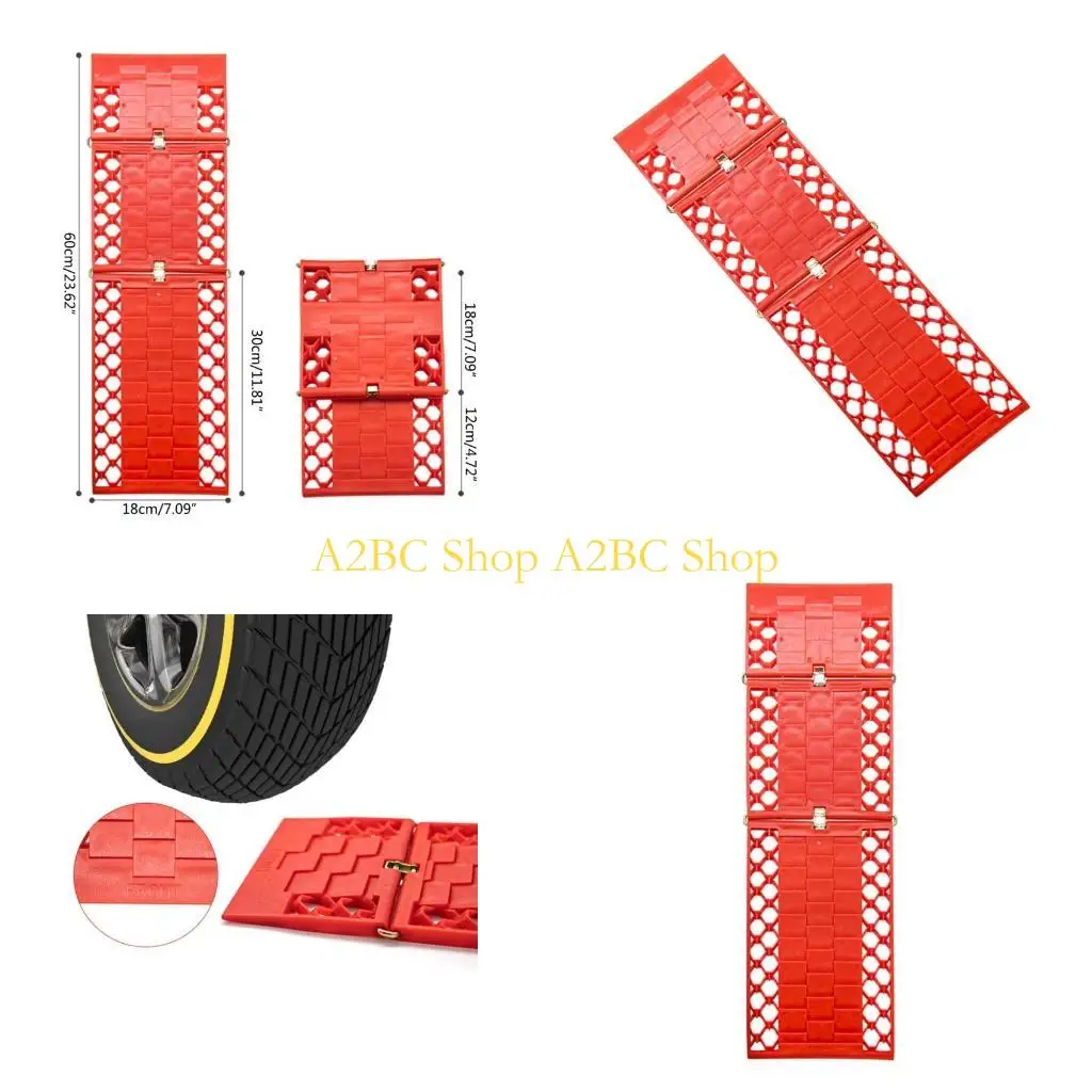 

A2BC Foldable Tire Traction Mat Versatile Foldable Traction Mat Reliable Tire Grip Aid Ensure Smooth Travel on Any Surfaces