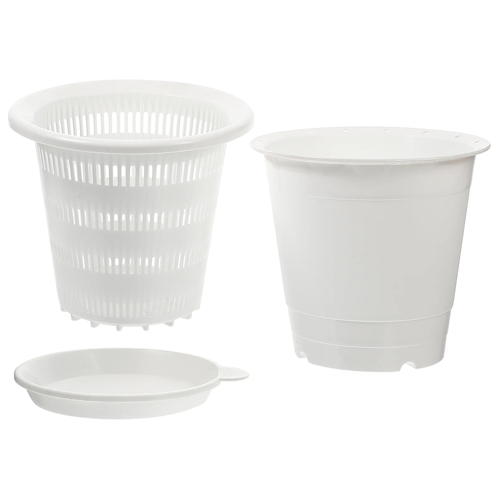 1 Set of Gardening Flower Pots Orchid Flower Planter Ventilated Pots Garden Planting Prop nursery outdoor