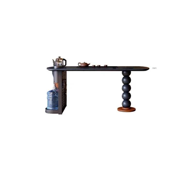 Integrated French retro living room household solid wood tea table ash wood medieval tea table