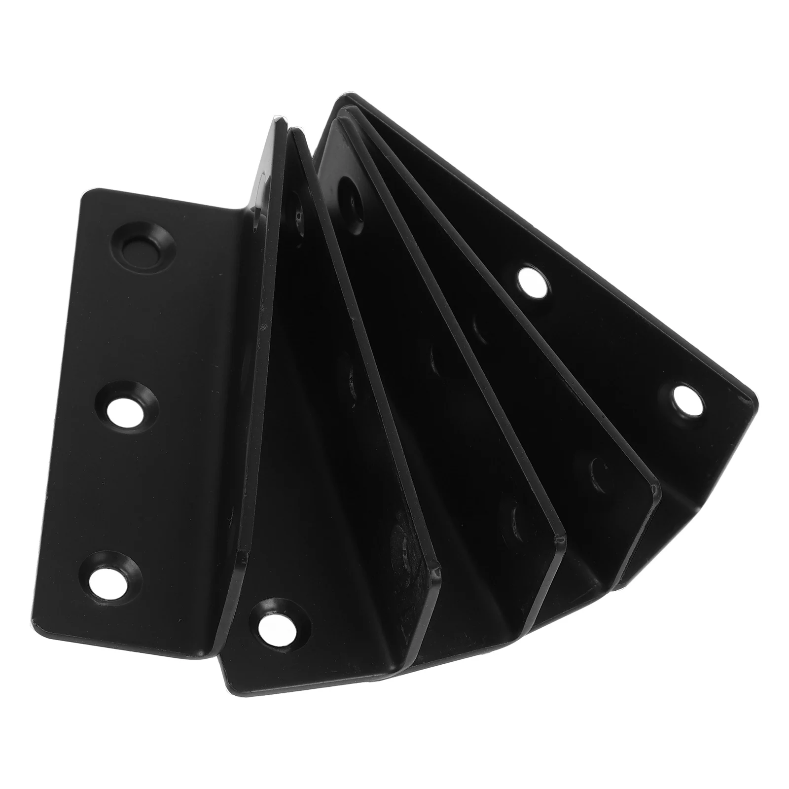 

5pcs Stainless Steel Angle Iron Brackets Heavy Duty Corner Bracket for Furniture Shelves Wood Triangle Support Long Lasting