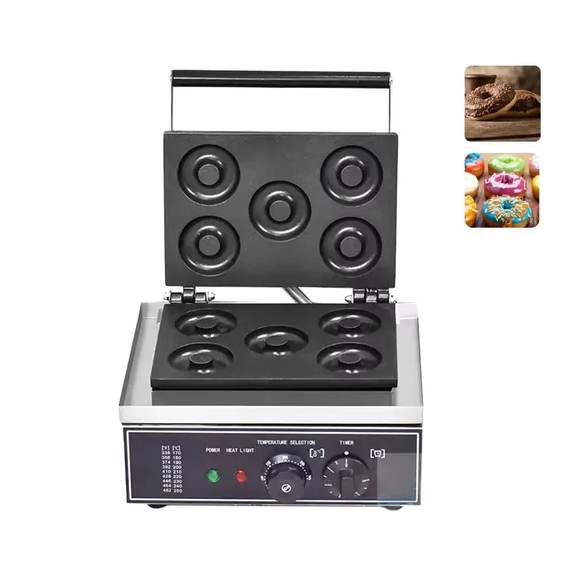 Commercial donut machine stainless steel 5 grid dessert making 220V/110V commercial snack machine