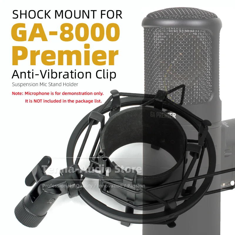 Isolation Mike Shock Mount Compatible With Golden Age GA 8000 Premier GA-8000 GA8000 Microphone Shockproof Mic Stand Holder