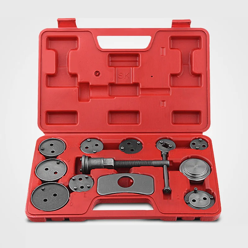 12pcs Universal Auto Car Precision Disc Brake Caliper Wind Back Tool Kit Brake Pad Brake Pump Brake Piston Car Repair Tool Kit