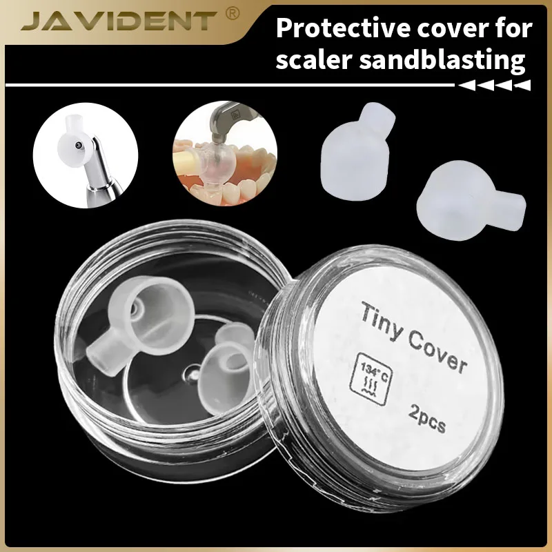 JAVIDENT Dental Tiny Cover for Aluminum Oxide Air Abrasion Micro Blaster Sandblaster Powder Dust Proof Cap 2pcs 135℃ Autoclave