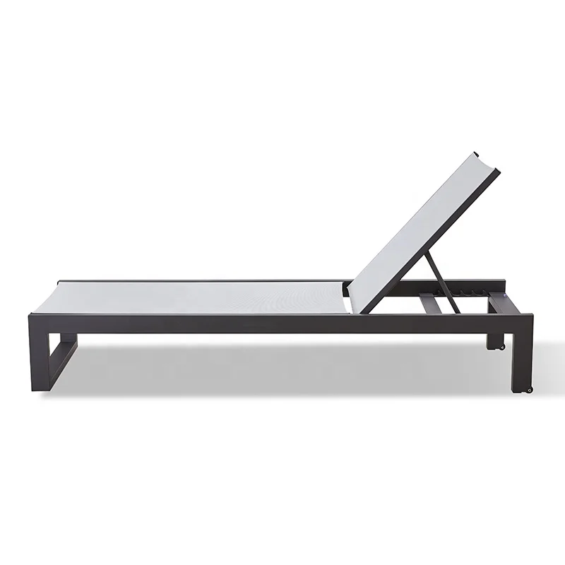

Modern Cheap Patio Poolside Chaise Lounge Sunbed Furniture Outdoor Beach Pool Aluminum Sun Lounger Chairs