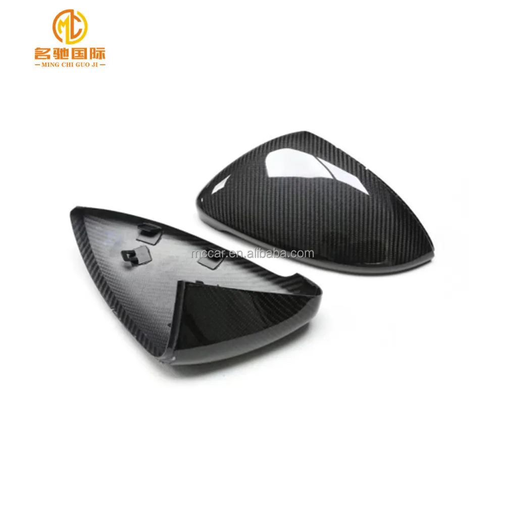 High quality MK7 GTI dry carbon rearview mirror cover for Volkswagen Golf MK7 R20 GTI rearview mirror cover