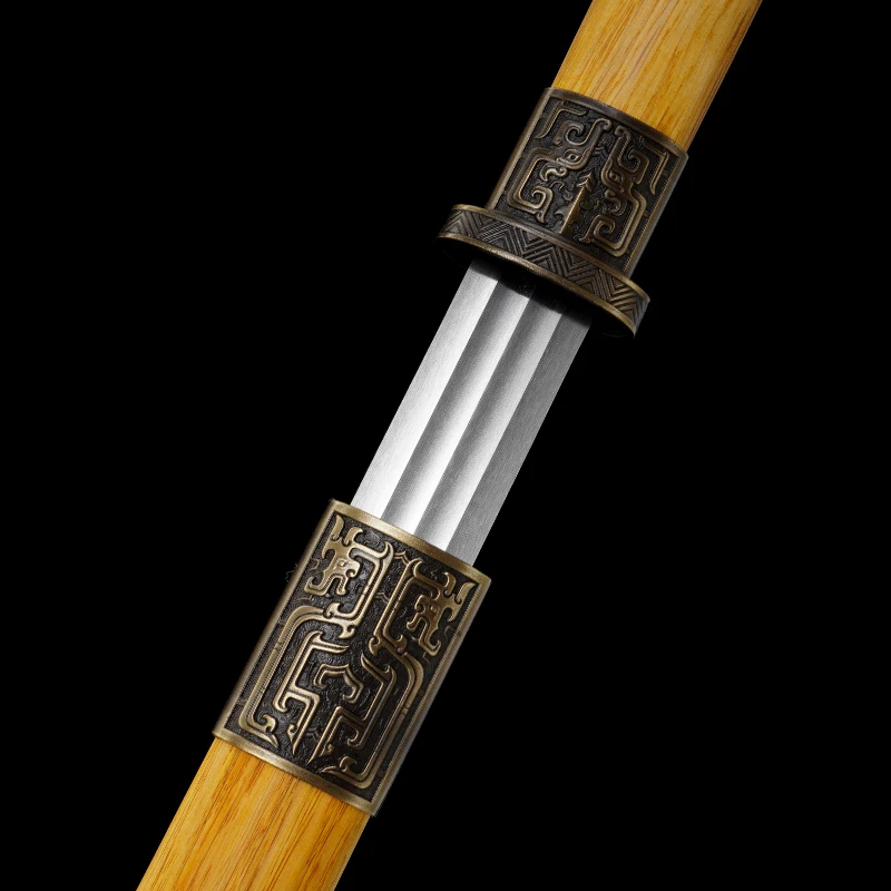 Chinese Jian Tang Straight Sword Manganese Steel Blade Real Full Size Rosewood Sheath Martial Arts Training Katana Swords