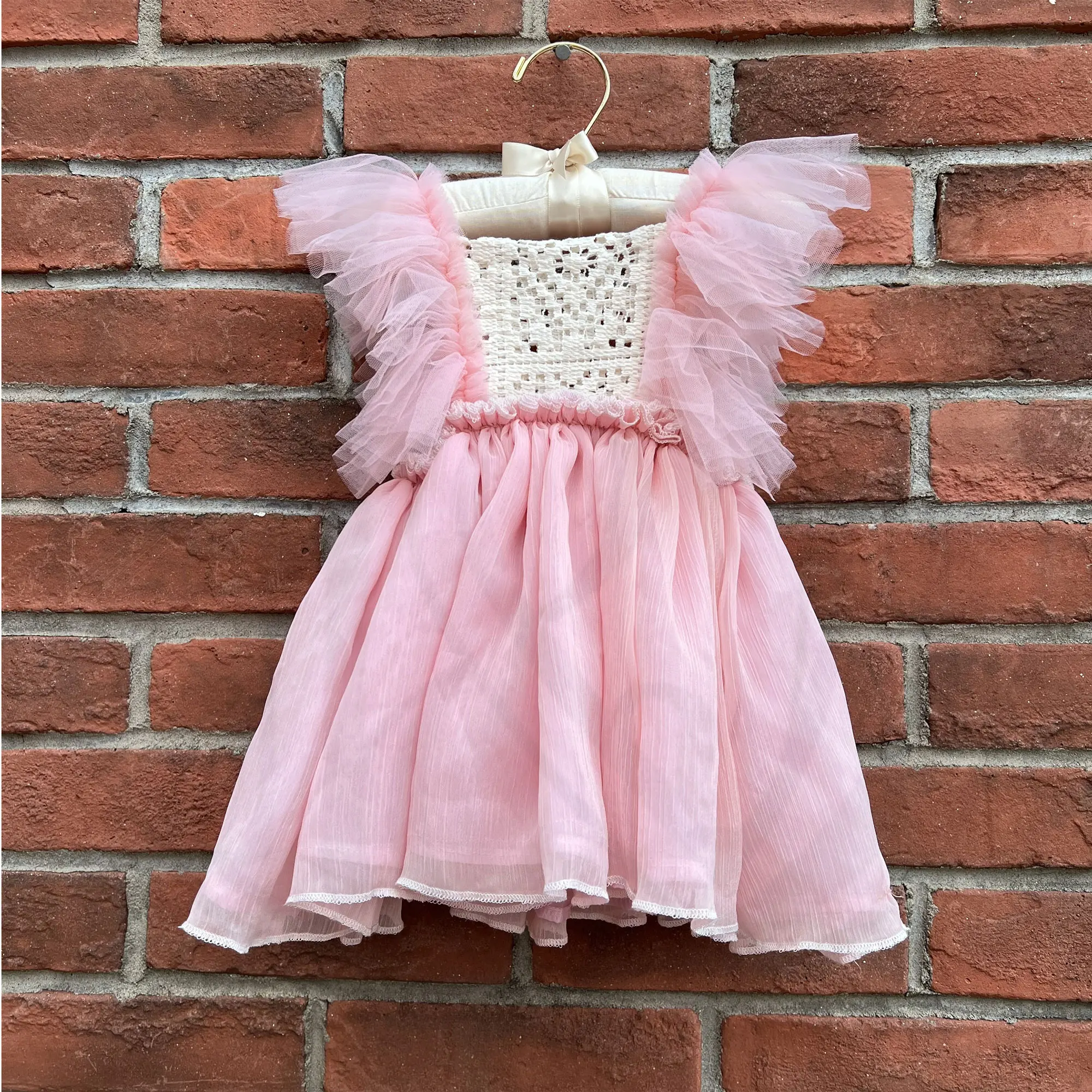 Don&Judy Ruffle Girls Princess Dress Flower Kid Birthday Party Pageant Gown Elegant Vestidos Children Clothes Wedding Bridesmaid