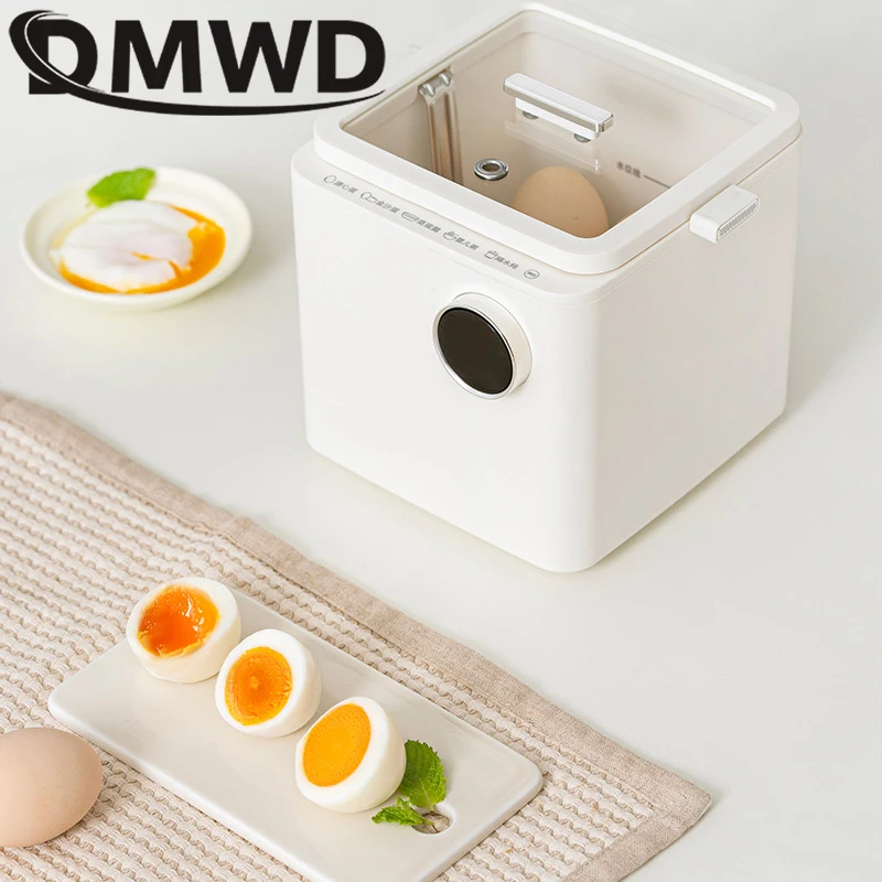 DMWD Electric Egg Steamer Multifunction Egg Boiler Water Separated Slow Cooker Household Timing Food Steamer Breakfast Machine