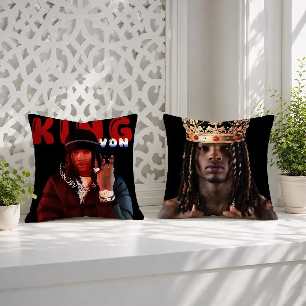 Hot Singer K-King V-Von Cushion Cover Wrinkle-Resistant Short Plush Pillow Case Breathable Machine-Washable
