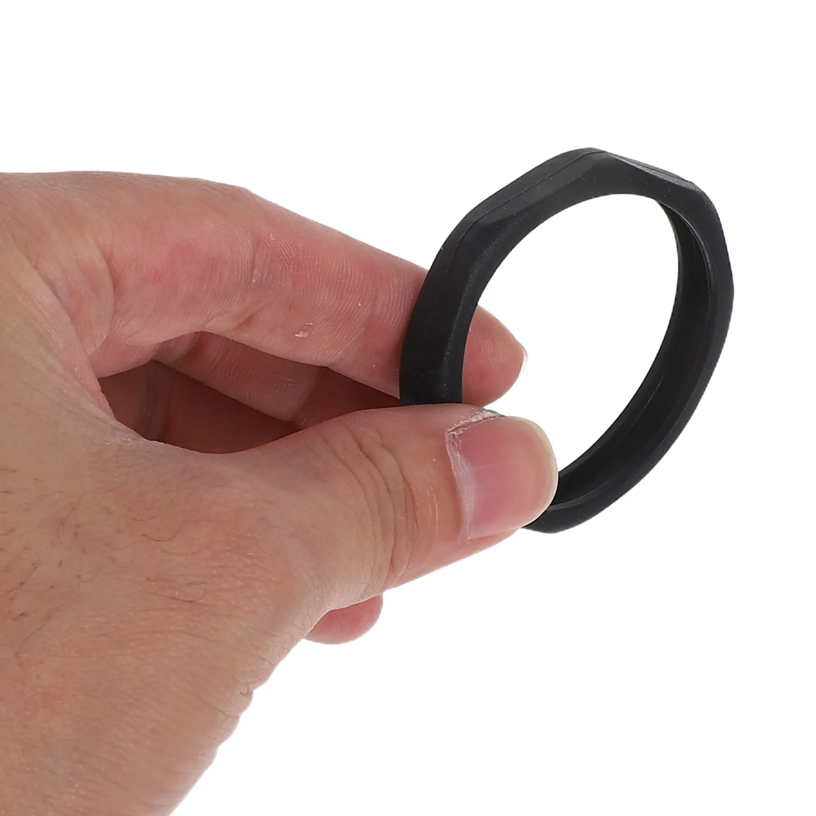 

5Pcs Microphone Anti-Slip Sleeve Holder Black 50mm Diameter Shock Absorption Anti-Rolling Ring for Ktv Stage Conference