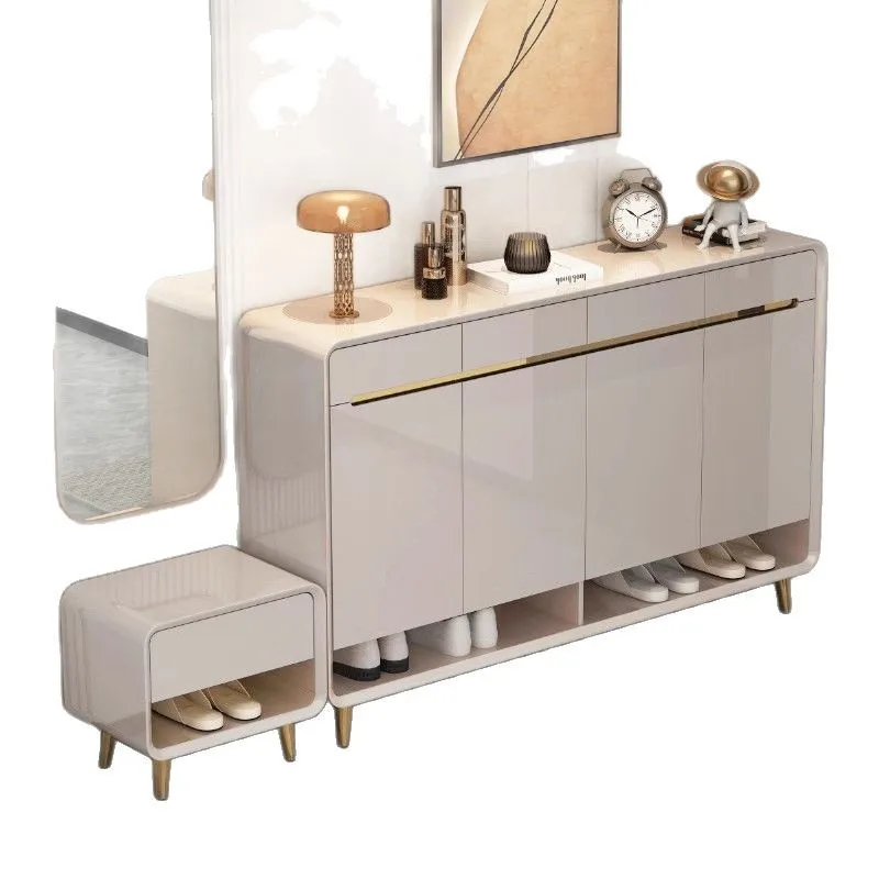 Shoe cabinet, home door paint, large capacity home storage, hallway cabinet