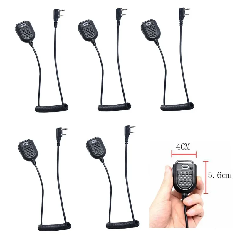 Lot 5 Stuks Mini Ptt Luidspreker Microfoon Voor Baofeng UV-5R BF-888s Retevis H777 Rt3 Tyt Puxing Qusheng Ham Radio Walkie Talkie