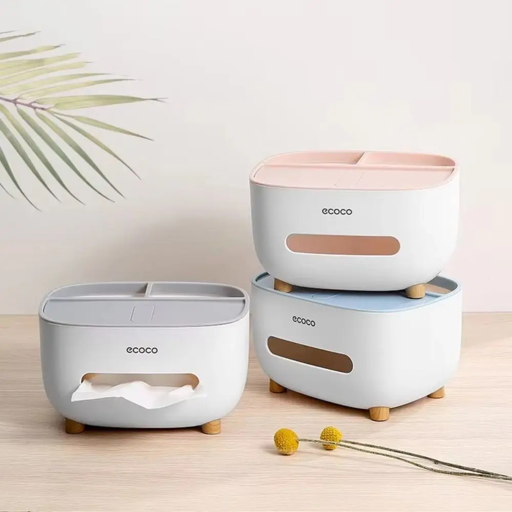 Sundries Container Nordic Style Tissue Box Holder Plastic Practical Remote Control Storage Household Desk Organizer Living Room