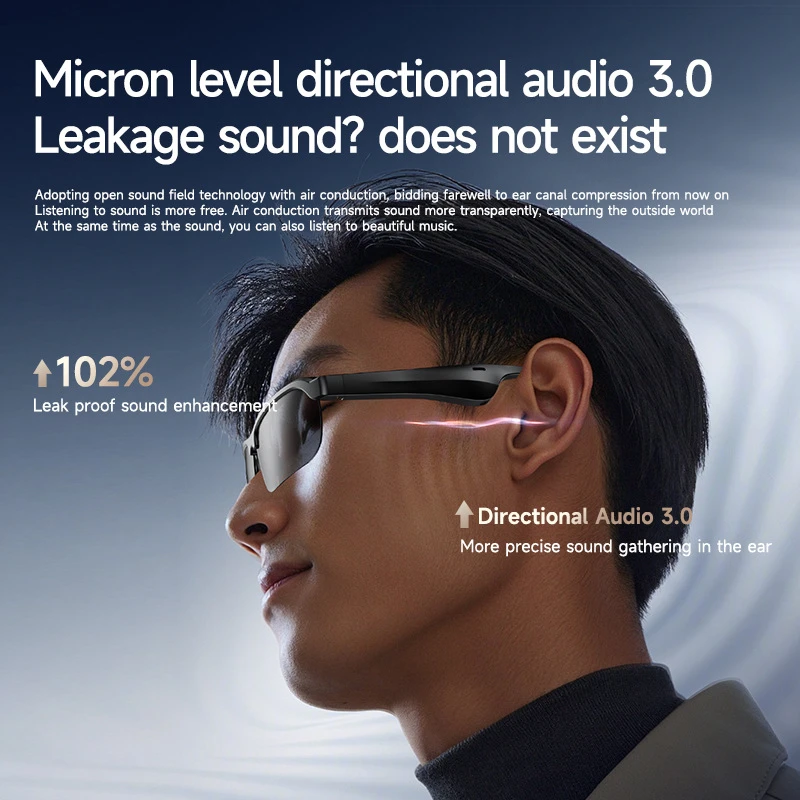 8K AI النظارات الذكية مع كاميرا 100MP الدردشة GPT اللمس نظارات شمسية رياضية بلوتوث دعوة مشغل موسيقى الفيديو للرجال النساء 2025 جديد #3