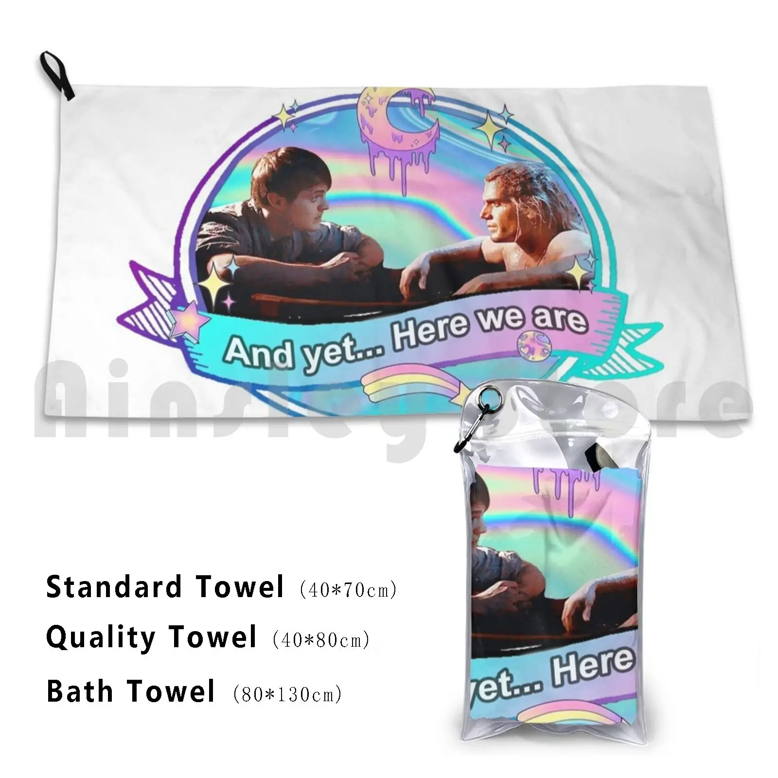 Космическое Притяжение Beach Towel Quick Dry Quality Towel Of Rivia Jaskier Dandelion Gerlion Geraskier